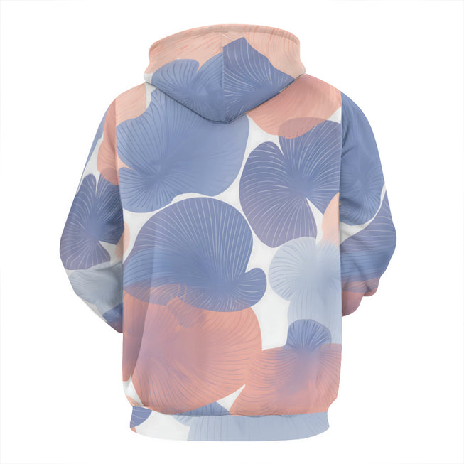 Floral Shapes Pattern Adult Hoodie