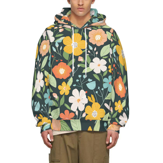 Floral Seamless Pattern Adult Hoodie