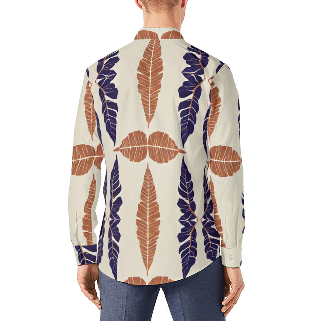 Tropical Leaf Men's Classic Long-Sleeved Shirt