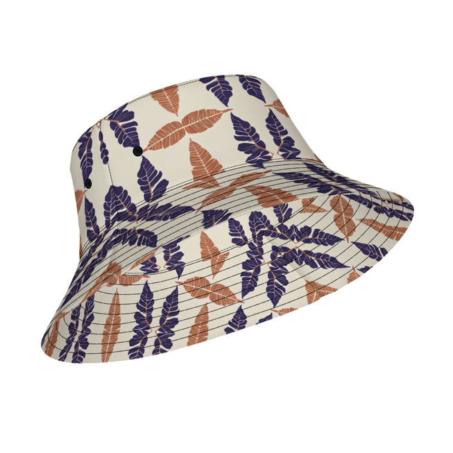 Tropical Leaf Double-Sided Unisex Polyester Bucket Hat