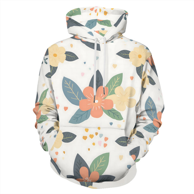 Firefly Floral Seamless Pattern Adult Hoodie