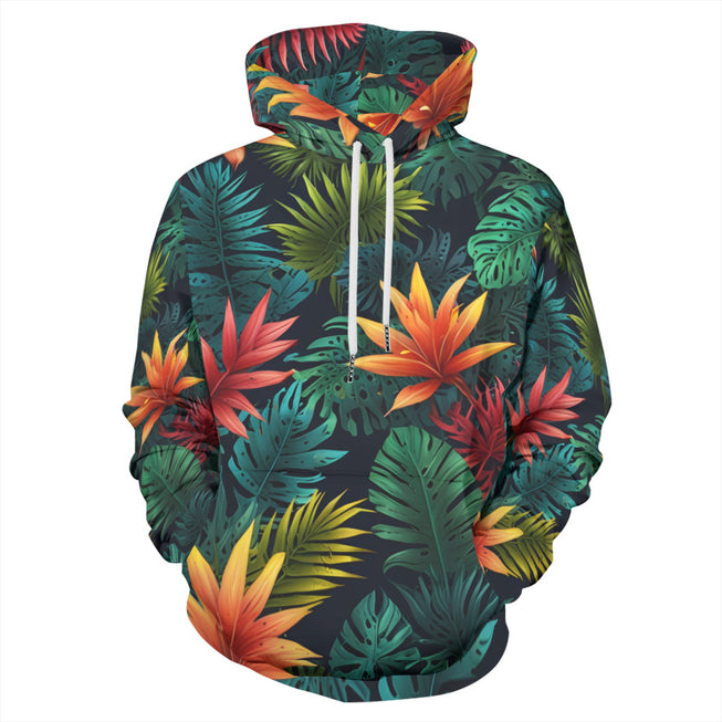 Tropical Pattern Adult Hoodie