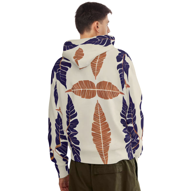 Tropical Leaf Men's Adult Hoodie Set